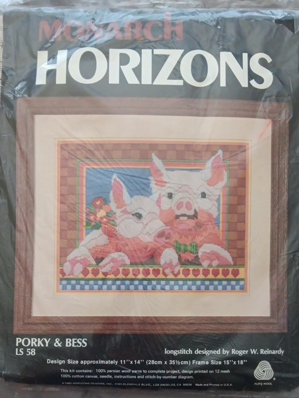 Monarch Horizons "Porky & Bess" Needlepoint Kit